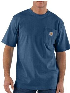 Carhartt Pocket Tea Men's XL Blue